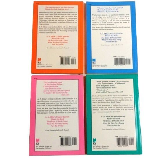 Vintage Pooh's Library by A. A. Milne‎ 4 Book Set Softcover - Picture 5 of 9